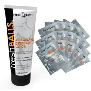 Fresh Balls 3.4oz tube + (15) Fresh Balls On-the-Go Lotion Packets Bundle