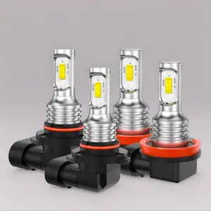 4PCS H11 9005 LED Headlight KIT Combo Bulbs High&Low Beam for Car Owners, Super Bright White 10000LM 6500K Cool White, Plug-N-Play, IP67 Waterproof Non-polarity 99% Fit Vehicles, 4 Pack,For Chevy GMC Ford Honda Toyota Nissna Dodge Ram outdoorfun