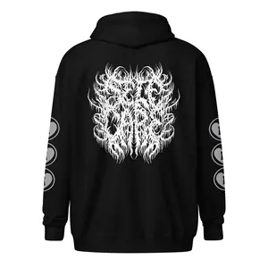 Self Care Crawl Lettering Unisex Zip Up Hoodie