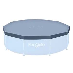 Funsicle Round Above Ground Frame Pool Debris Cover, Accessory Only, Gray