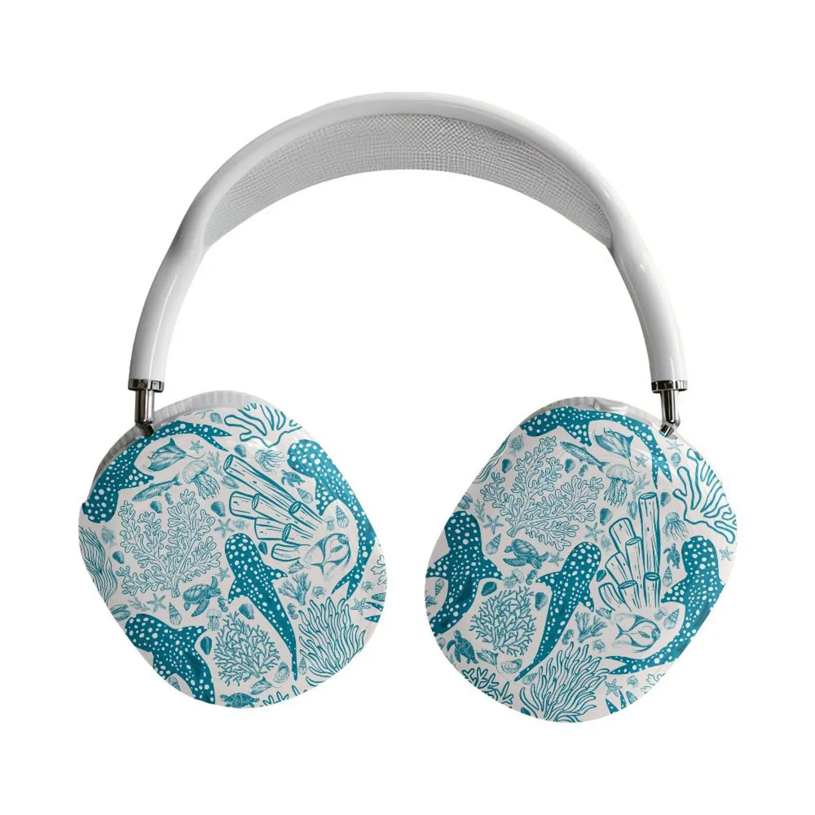 Coral Reef Whale Shark AirPods Max Case, Ocean Marine Life AirPods Shell Case, Cute Under the Sea Summer Accessories, Aesthetic Coastal Protective Headphone Cover, Gift for Her Him