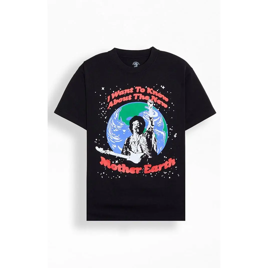 PacSun Men's Jimi Hendrix Mother Earth T-Shirt - Multicolor