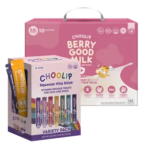 choolip Total Wellness System – 49 Vita Sticks (7 Formulas) + 10 Pet Milk for Dogs & Cats (Full Daily Care + Hydration)