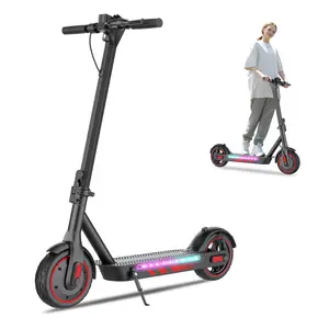 V10 Pro Electric Scooter 600W Powerful Motor 28 Mile Long Range 8.5 Inch Anti Slip Tires 3 Speed Modes Foldable Portable Design Adult City Commuter With Front Rear And Side Lights App Smart Control Official Warranty