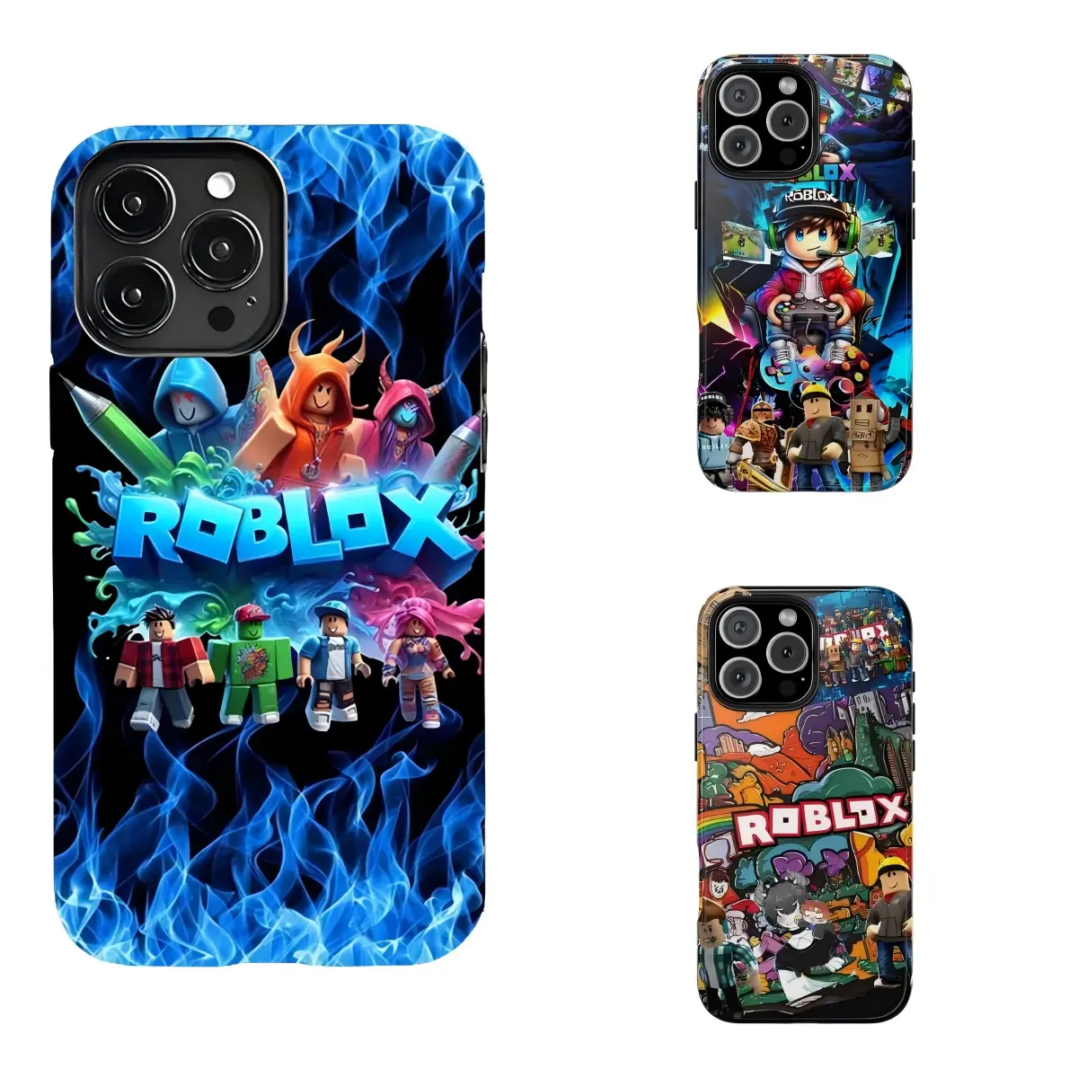 Roblox Phone Case  Waterproof Shockproof Protector with Impact Resistance Suitable for Suitable for iPhone 17/16/15/14/13/12/11 Pro Max/Plusand Samsung Galaxy S23-25, shock-absorbing, anti-drop protective case, lightweight, new fashion trend design tiktok