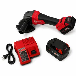 Milwaukee M18 Cordless Angle Grinder, Brushless 5 Inch Cut-Off Tool Kit with Charger, Perfect for Rust Removal, Weld Cleaning & Metal Cutting