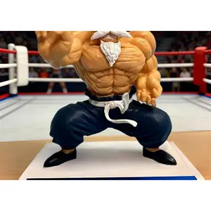 GK-Master Roshi figure, 10cm PVC material, articulated joints, Super Saiyan, collectible, desktop decoration, stress-relieving toy, sensory gift, birthday gift, Halloween gift, suitable for children and adults, dragon anime fans and collectors.