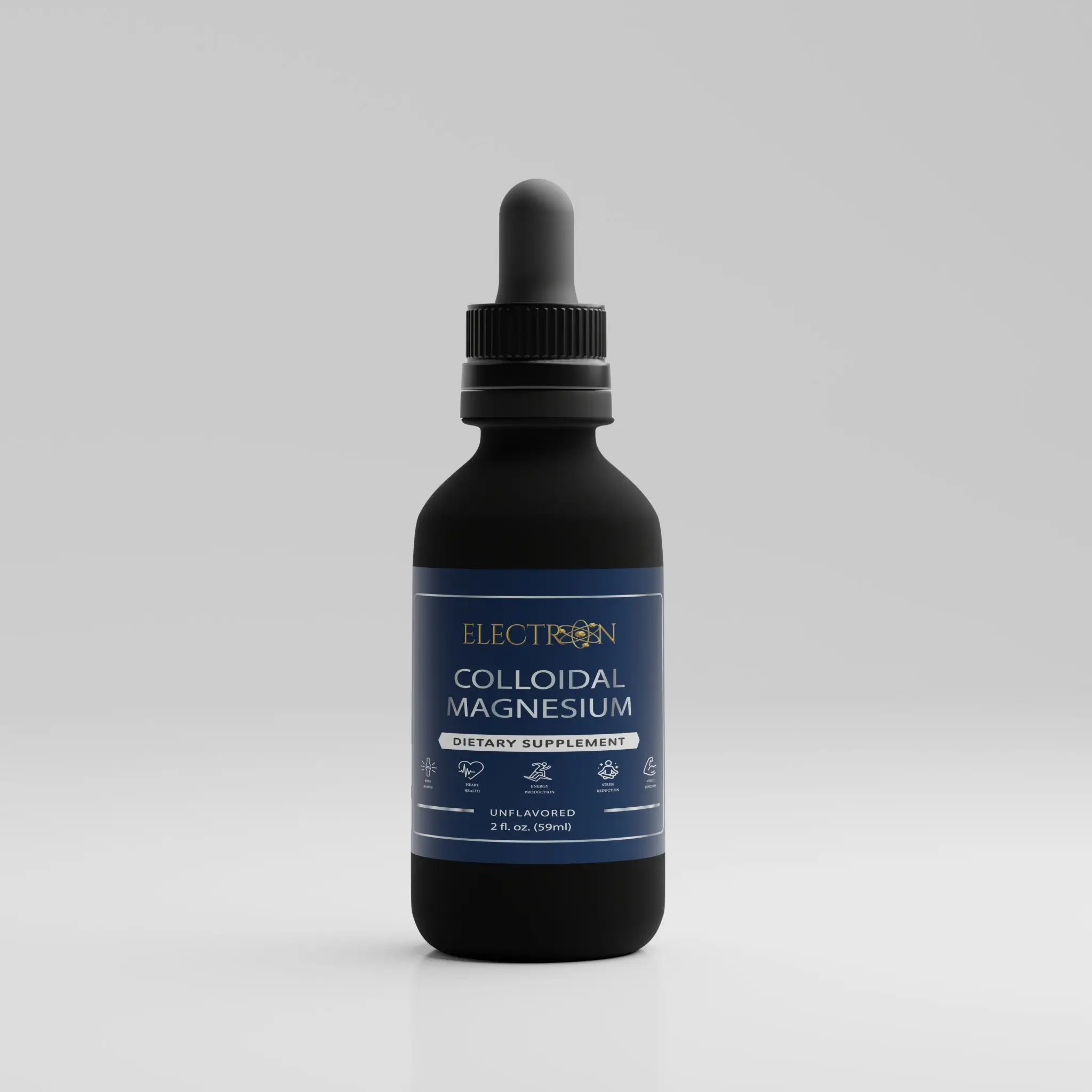 Colloidal Magnesium Supplement-Pure Bioavailable Elemental Magnesium-Natural Vit...