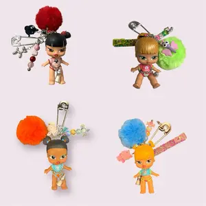 Bratz Retro Babyz Keychains Limited Edition Accessory with Custom Dolls Trendy Beads & Y2K Realness Style Optional ATM Card Clip Included