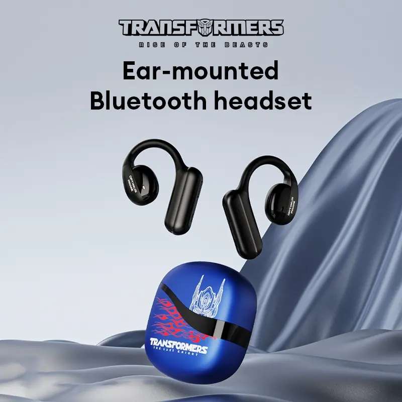 TRANSFORMERS TF-T21 Smart Wireless Headphone, On-Ear Hook Open Design Bluetooth Headset with Large-Capacity Battery, Long Battery Life for Hands Free Calls & Audio, Smart Wireless Headset