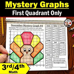 Math Mystery Graph Book (3rd & 4th Grade)