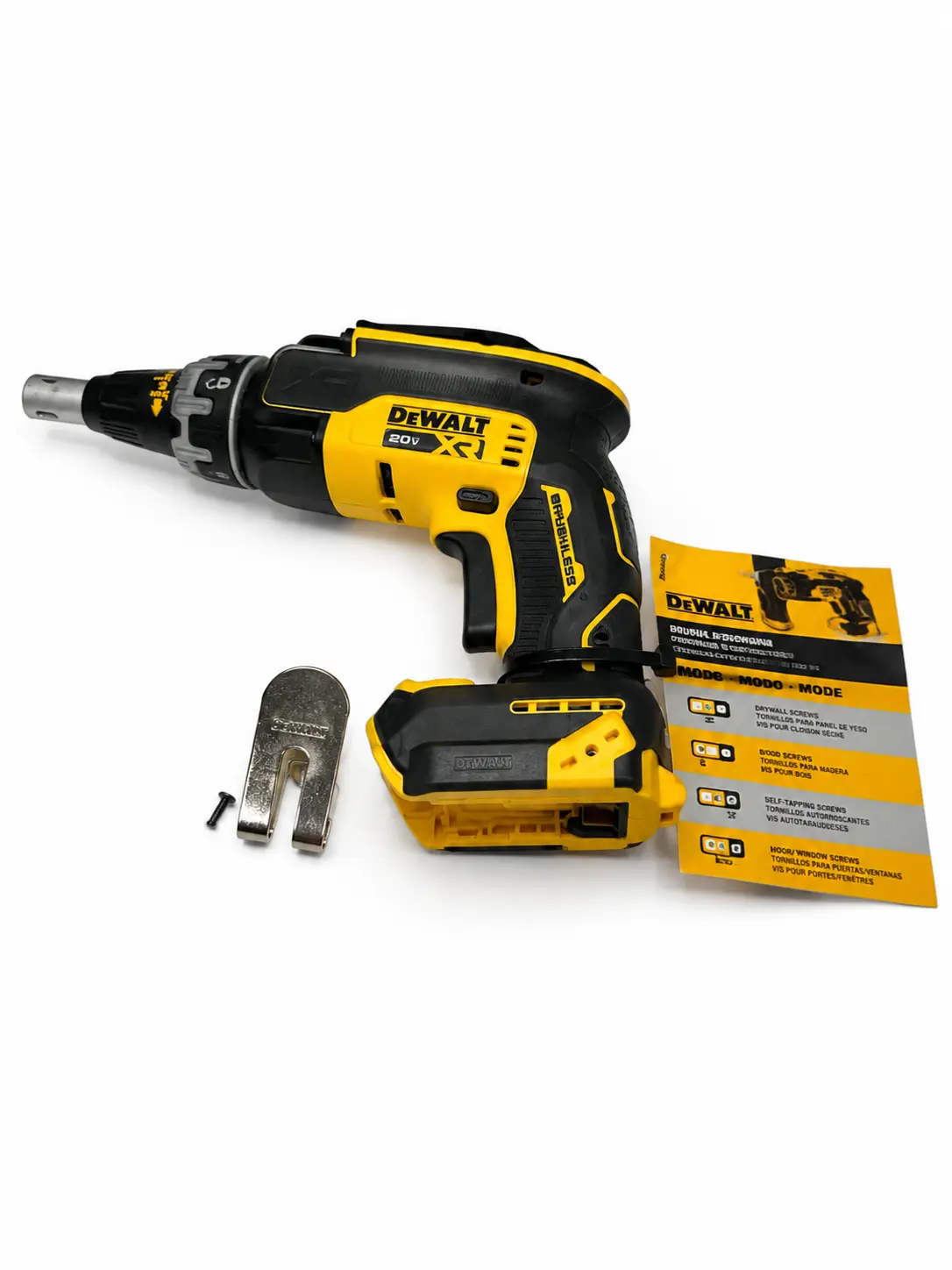 DEWALT DCF630B 20V MAX XR Brushless Drywall Screwgun, Tool Only, Variable Speed, Professional Grade