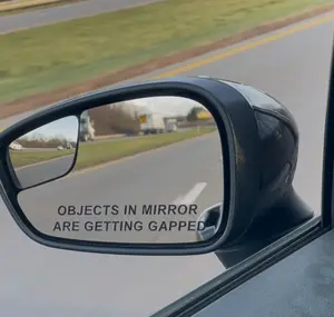 Objects in mirror are getting gapped
