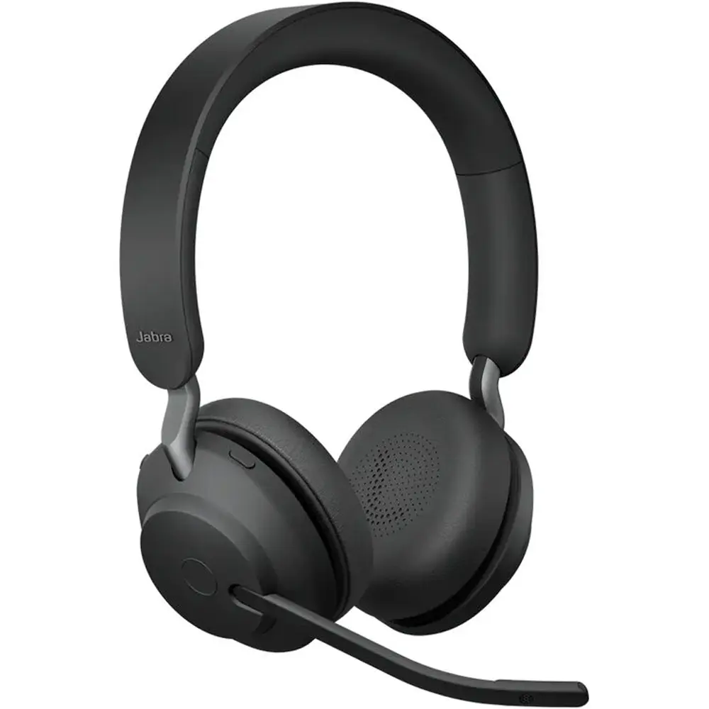 Jabra Evolve2 65 Link 390a Wireless Stereo USB-A Headphone - Unified Communications, Noise-Canceling Sound Isolator, High-Fidelity Audio, High-Fidelity Wireless Headphones, Sound Isolator Wireless Headphones