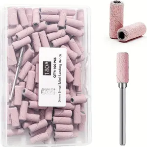 [100Pcs Professional Nail Drill Bits] 100Pcs Professional Nail Drill Sanding Bands, Unscented Nail Drill Bits for Manicure and Pedicure Tools, Nail Care