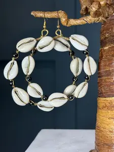 Swahili Tide Cowrie Earrings