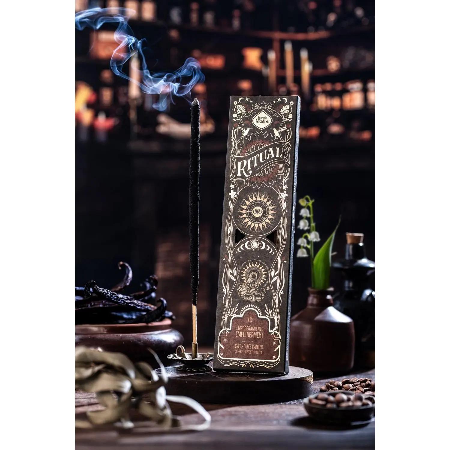 Empowerment Ritual Incense | Coffee | Sweet Vanilla | Long Lasting burn Aroma Scented Floral Woody Aromatic