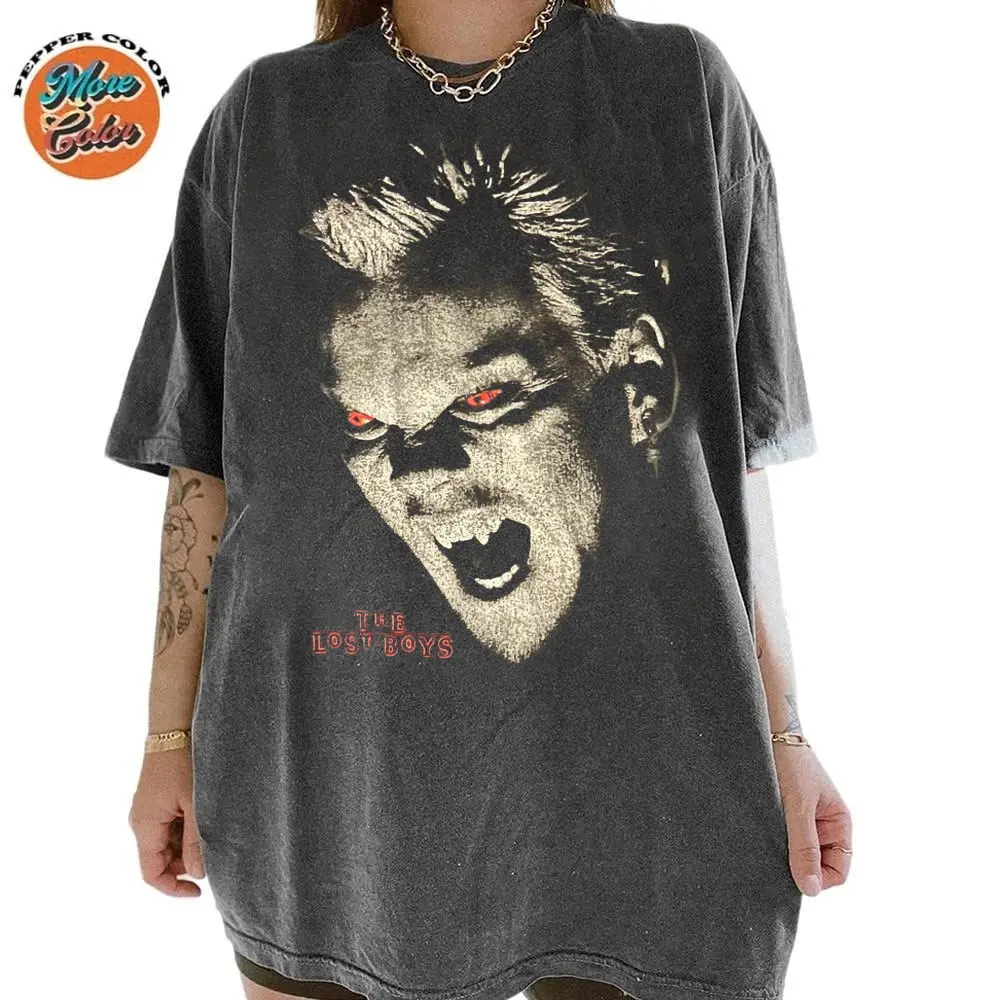 1987 L0st B0ys x American Thrift Remake Graphic Shirt, Halloween Movie Fans Cotton Unisex T-shirt, Crew Neck, Size S- 3xl, Menswear Top, Womenswear Top Underwear Streetwear