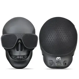 Portable Bluetooth Speaker  Wireless Speaker Skull Shape Speaker for Party, Gift, Travel