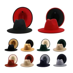 Two Colors Unisex Fedora Hat Winter Cotton