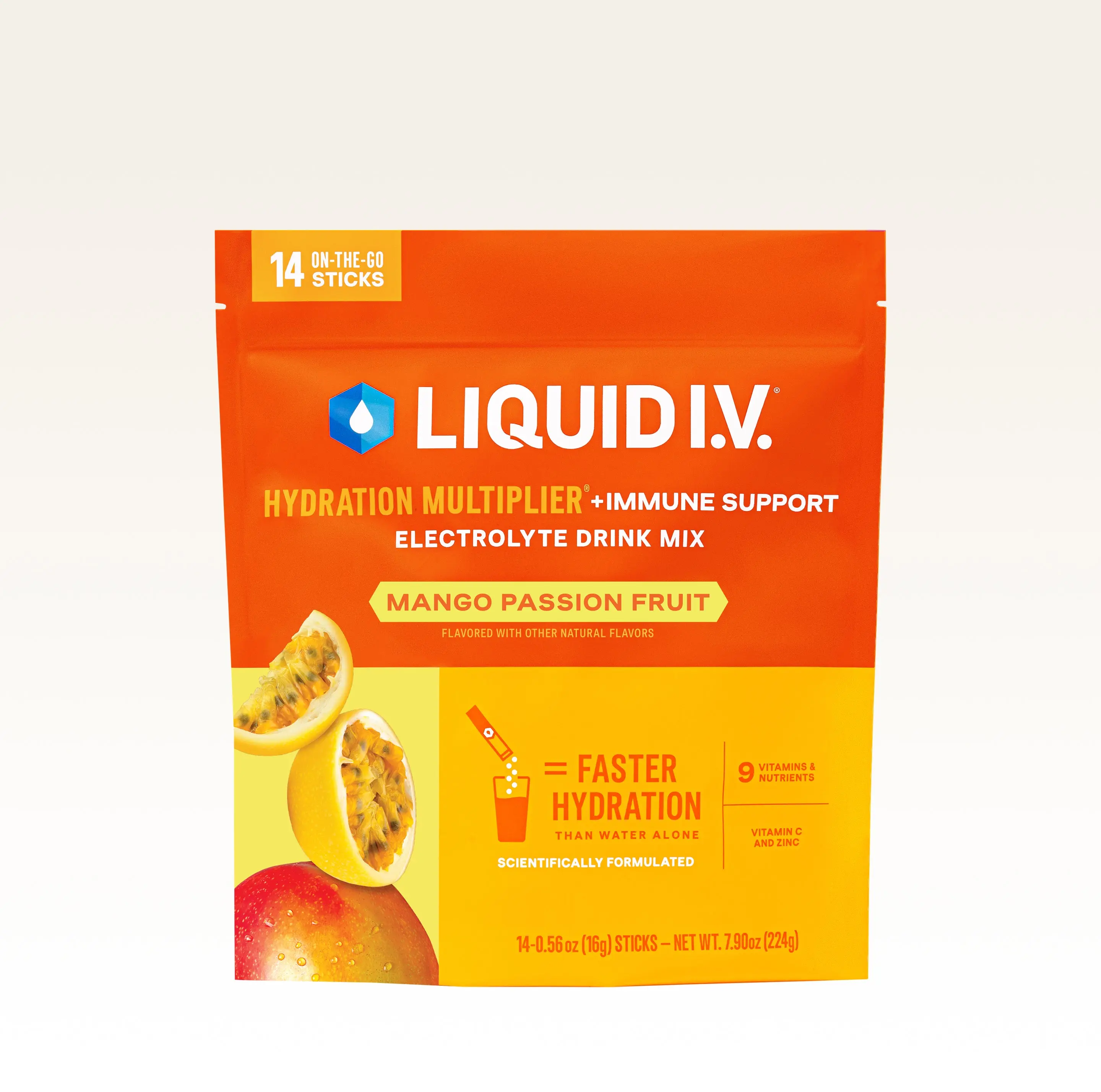 Mango Passion Fruit Hydration Multiplier®  + Immune Support
