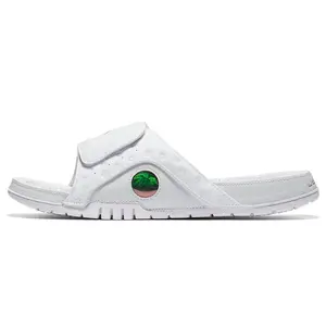 [684915-100] MENS AIR JORDAN HYDRO 13 RETRO SLIDE 'WHITE METALLIC SILVER'