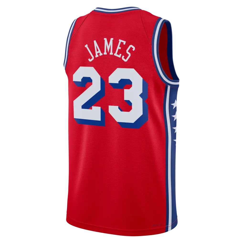 James 26-27 Red Basketball Jersey, Breathable Game Day Sports Shirt, Short Sleeve, Quick-Dry Breathable Shirt, Cool Gift Idea