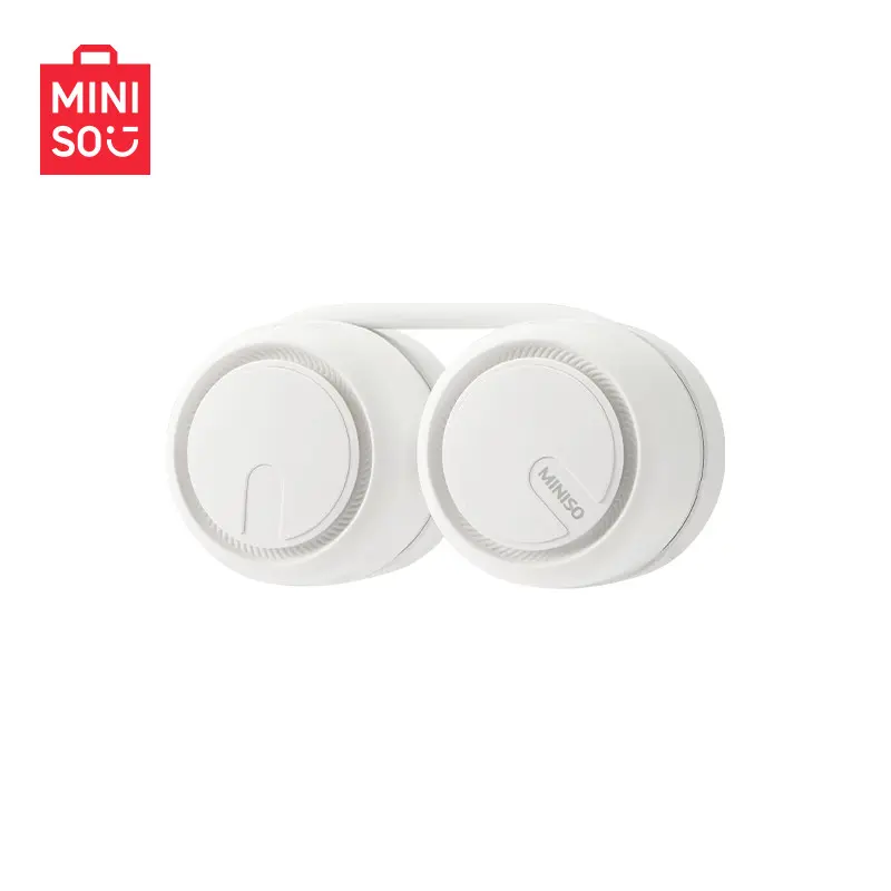 MINISO 1200mAh Wearable Neck Fan - Minimalist Hands-Free Cooling Fan with Strong Airflow for Travel, Office, Summer Use