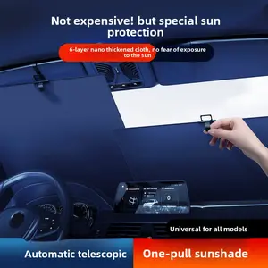 Car Sunshade Retractable Sunshade Windshield Summer Accessories Car Sunshade Windshield