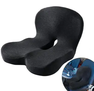 Non-Slip Memory Foam Seat Skin-Friendly Extended Zipper Easy Remove Wash Back Support Cushion Comfy Chair