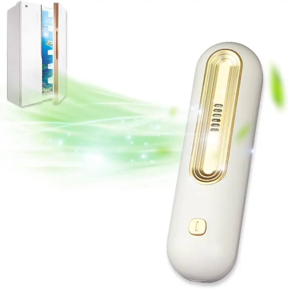 Rechargeable Fridge Deodorizer - Portable & Reusable Refrigerator Freshener, Odor Eliminator for Car, Closet & Wardrobe, Way Better Than Baking Soda & Charcoal Bags