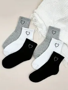 Unisex High-Top Socks Set, Letter Alc Print Casual Fashion Fit, Comfortable Breathable Soft Skin-Friendly, Ideal for Daily Wear