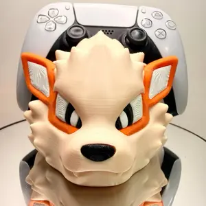 3D Printed Artistic Arcanine Controller Stand, Joystick Holder for Home Decor Ornaments, Decorative Figurine Home Supply