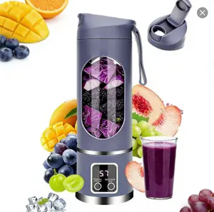 Ultimate Portable Blender! USB Rechargeable & Compact for Smoothies On-The-Go - Perfect Travel, Back To School & Gym! Leak Proof Design, Makes Shakes & Baby Food in Seconds cup juicer rechargeable mini blender vegetable，5000ml