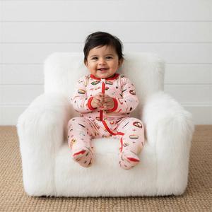 bestaroo miso cute footie pink baby pajamas, super soft bamboo with 2-way zipper, fold-over mittens, foot grips, cozy & snuggly, sizes nb-24m