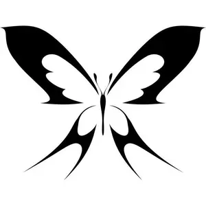 Two-tailed Butterfly Stencil