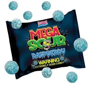 Barnetts Mega Sour Raspberry Candy 104g – Handmade British Hard Sweets – Extreme Sour Candy Challenge – Retro Party Bag & Gift Hamper Treats