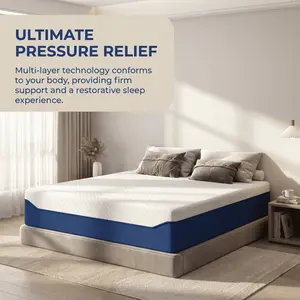 Full Mattress, 10 Inch Green Tea Gel Memory Foam Mattress Full, Cooling Gel Infused Mattress for Pressure Relief, Bed in a Box CertiPUR-US Certified & Fiberglass Free, Washable Cover