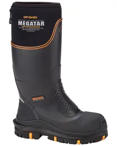 Dryshod Men's Megatar Met Guard Work Boot Steel Toe - Meg-Mh-Bk