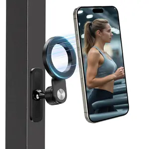 Expansion Gym Magnetic Phone Holder for MagSafe, Dual Magnet Fitness Phone Stand  Accessory, 360° Adjustable Cellphone Holder Compatible with iPhone 16/15/14/13/12 Series - Fitness Accessory