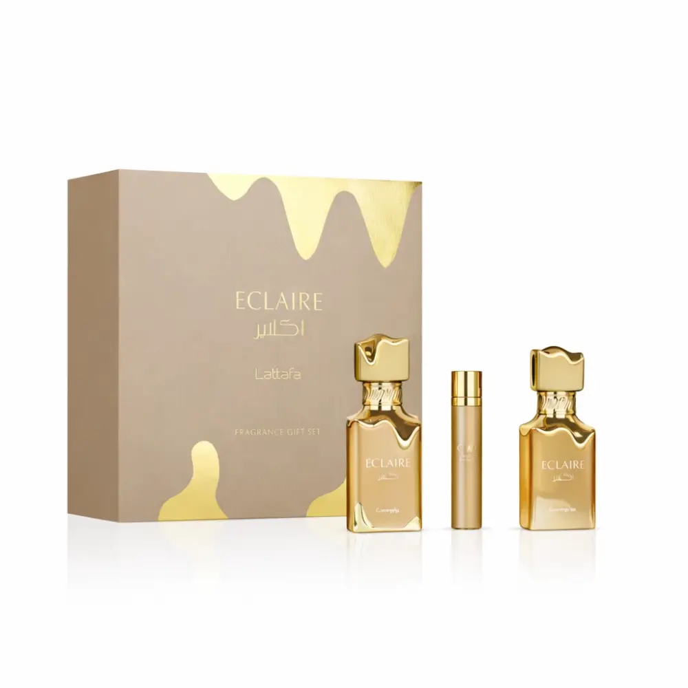 Lattafa Eclaire 3-Piece Gift Set – Unisex Eau de Parfum & Hair Mist