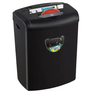 Secure Shredding Solution 12-Sheet Cross-Cut Paper Shredder P-4 High Security Level for Multi-Media Shredding 6.6 Gal Bin Anti-Jam System for Office & Small Business Use