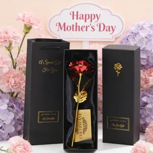 Artificial Rose Gift Box, 1 Count Elegant Realistic Rose with Gift Box, Decorative Flower for Home Party Wedding Anniversary Festival, Fruit, Beautiful Gift Box