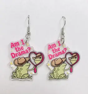 Am I the drama earrings