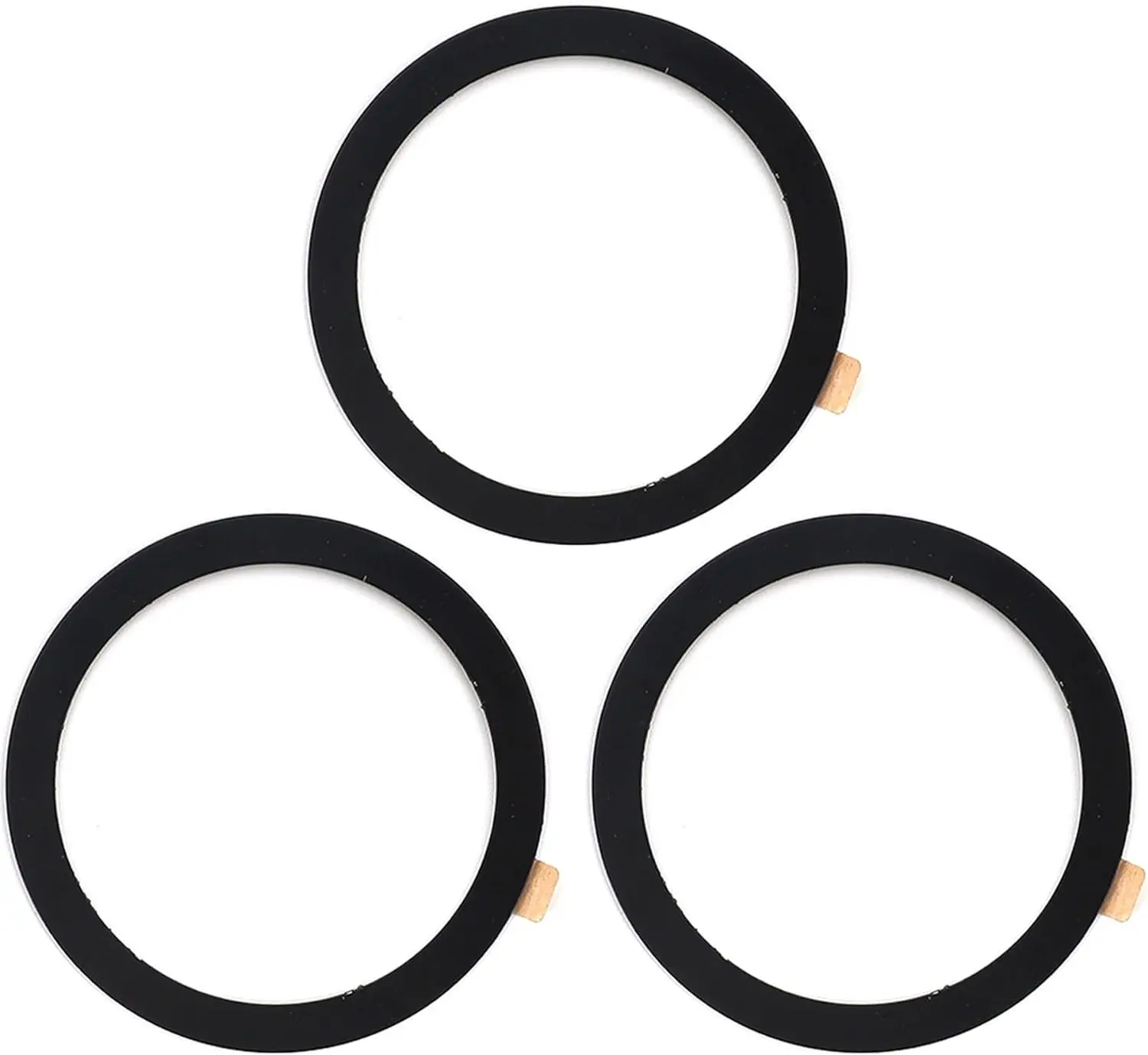 Universal Metal Ring Sticker for Magnetic Charger Compatible with iPhone/Samsung/Android All Cellphones, Magnetic Mount/Phone Holder Conversion Accessories, 3Pcs, Black