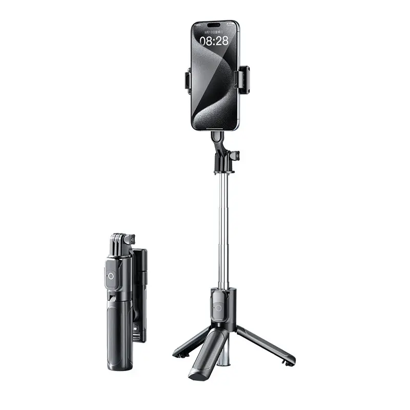 Selfie Stick Tripod for iPhone and Android, Extendable Phone Tripod Stand with Remote, Portable Selfie Sticks with Phone Holder for Video Recording & Travel