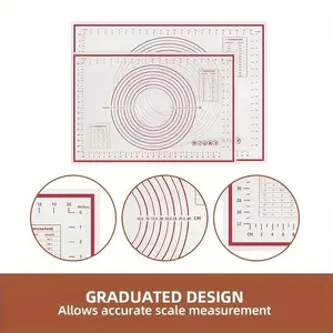 1 PCS Non-Slip Baking Mat – Pastry & Dough Rolling Mat with Measurements, Easy-Clean, Multiple Sizes