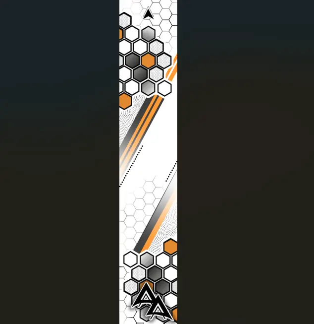 APA PARALLEL HEX SERIES ARROW WRAPS - ORANGE