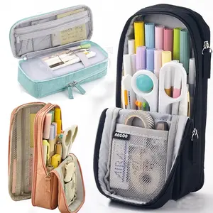 Large Capacity Pencil Case, 1 Count Portable Stationery Storage Bag, Stationery Organizer for Office, School, Students, Girls, Boys, Women, Adults, Office Supplies