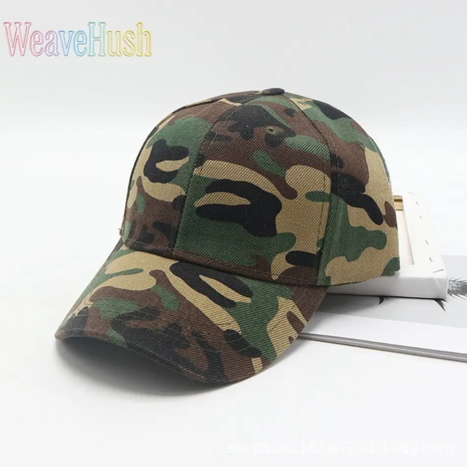 Baseball Cap in Camouflage Print for Men and Women, Adjustable Lightweight Breathable Hat with UV Protection for Outdoor Sports & Beach, Beach Hat, Unisex, 1-Size, All Seasons, Uv Protection Clothing, Upf Sports & Outdoor Hats